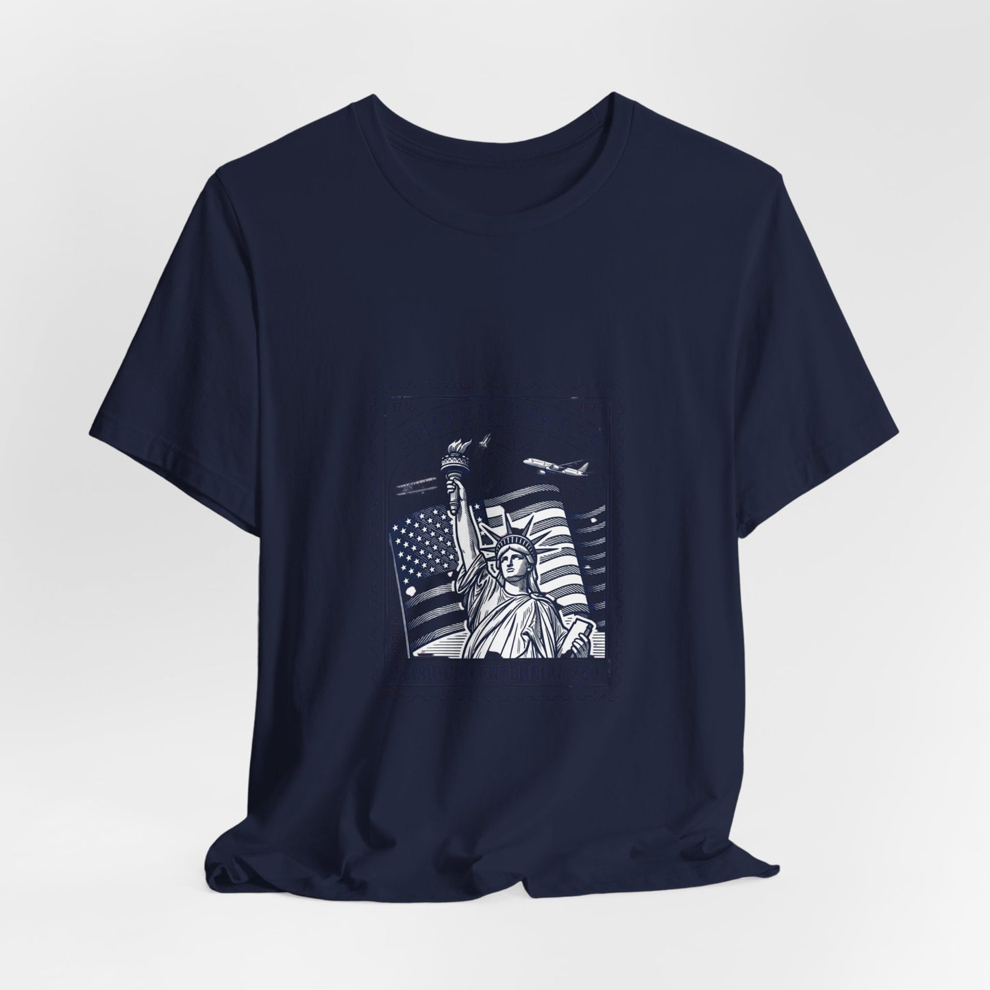 Liberty Stamp Graphic Tee | 4th of July Vintage Americana, Stars & Flag