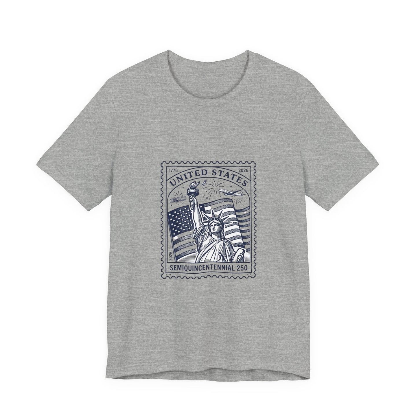 Liberty Stamp Graphic Tee | 4th of July Vintage Americana, Stars & Flag