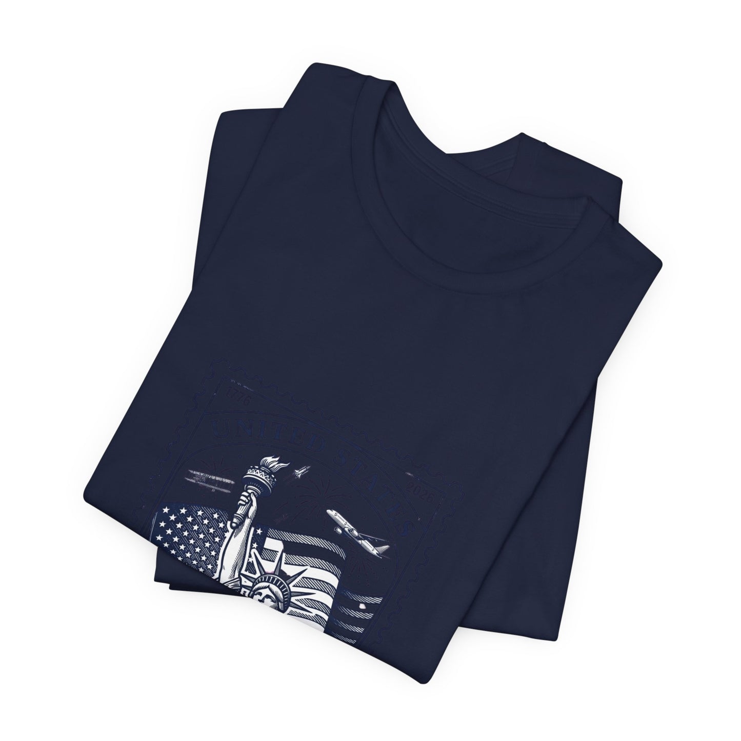 Liberty Stamp Graphic Tee | 4th of July Vintage Americana, Stars & Flag