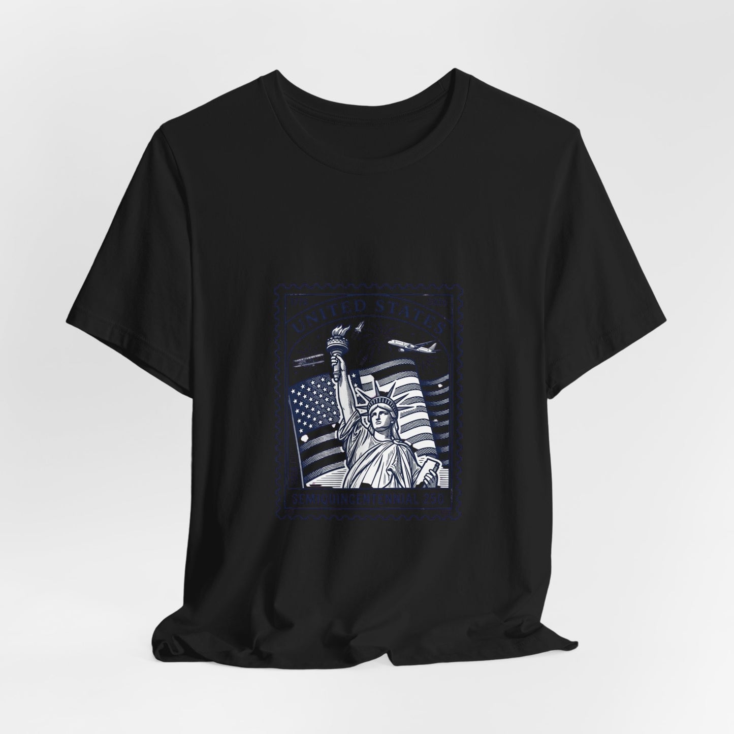 Liberty Stamp Graphic Tee | 4th of July Vintage Americana, Stars & Flag