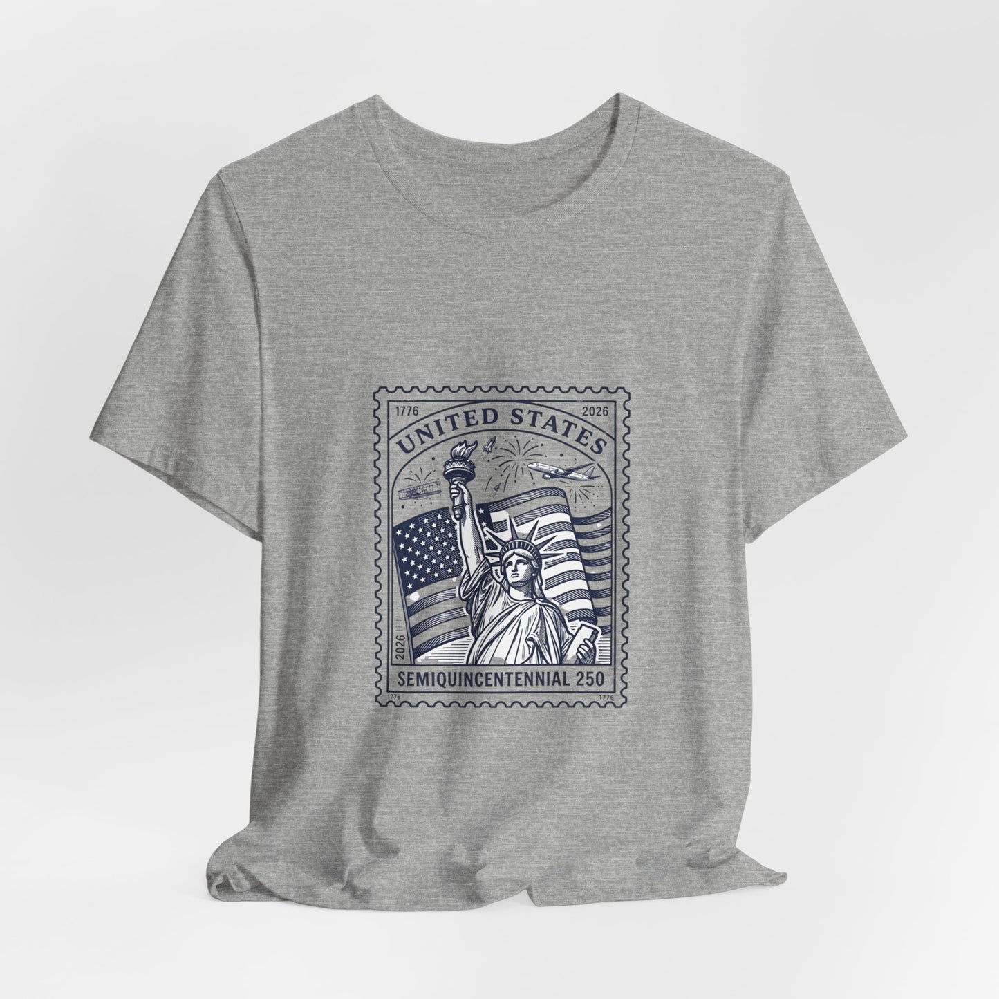 Liberty Stamp Graphic Tee | 4th of July Vintage Americana, Stars & Flag