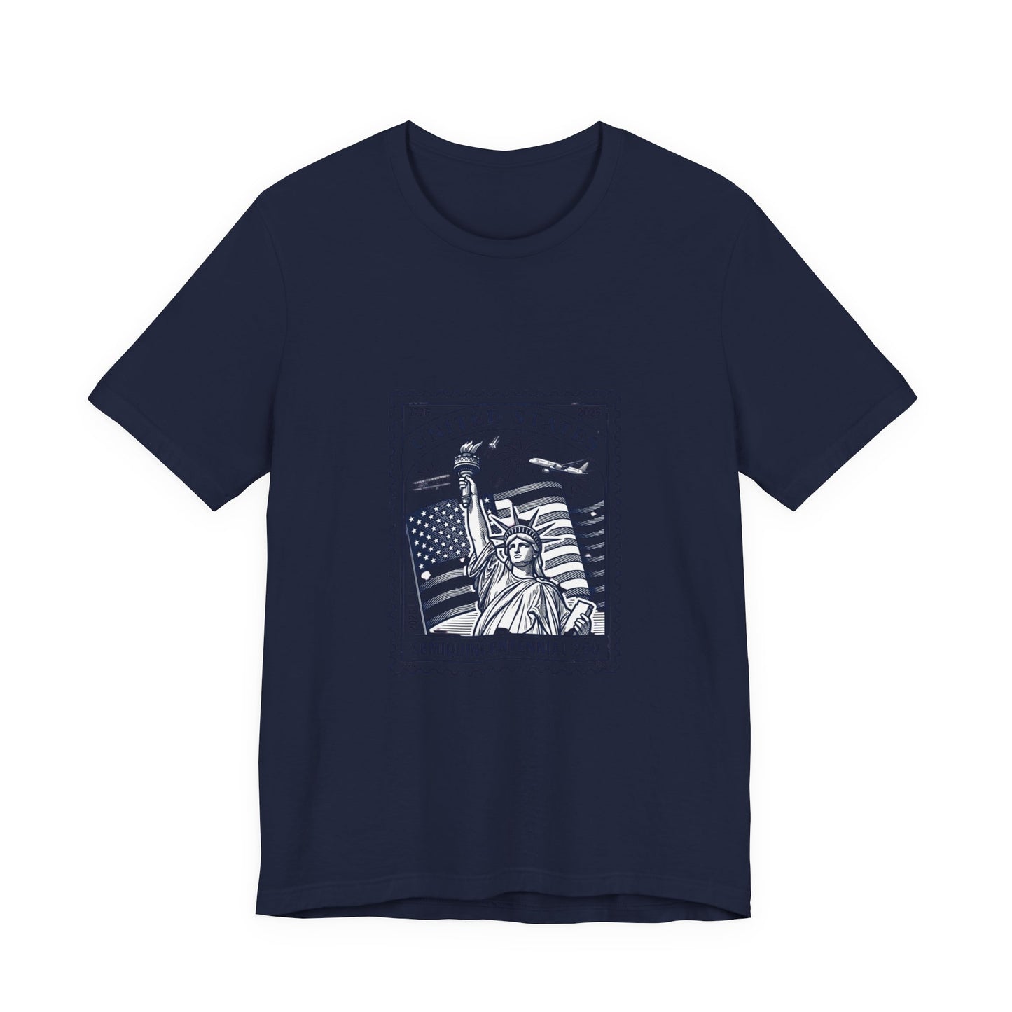 Liberty Stamp Graphic Tee | 4th of July Vintage Americana, Stars & Flag