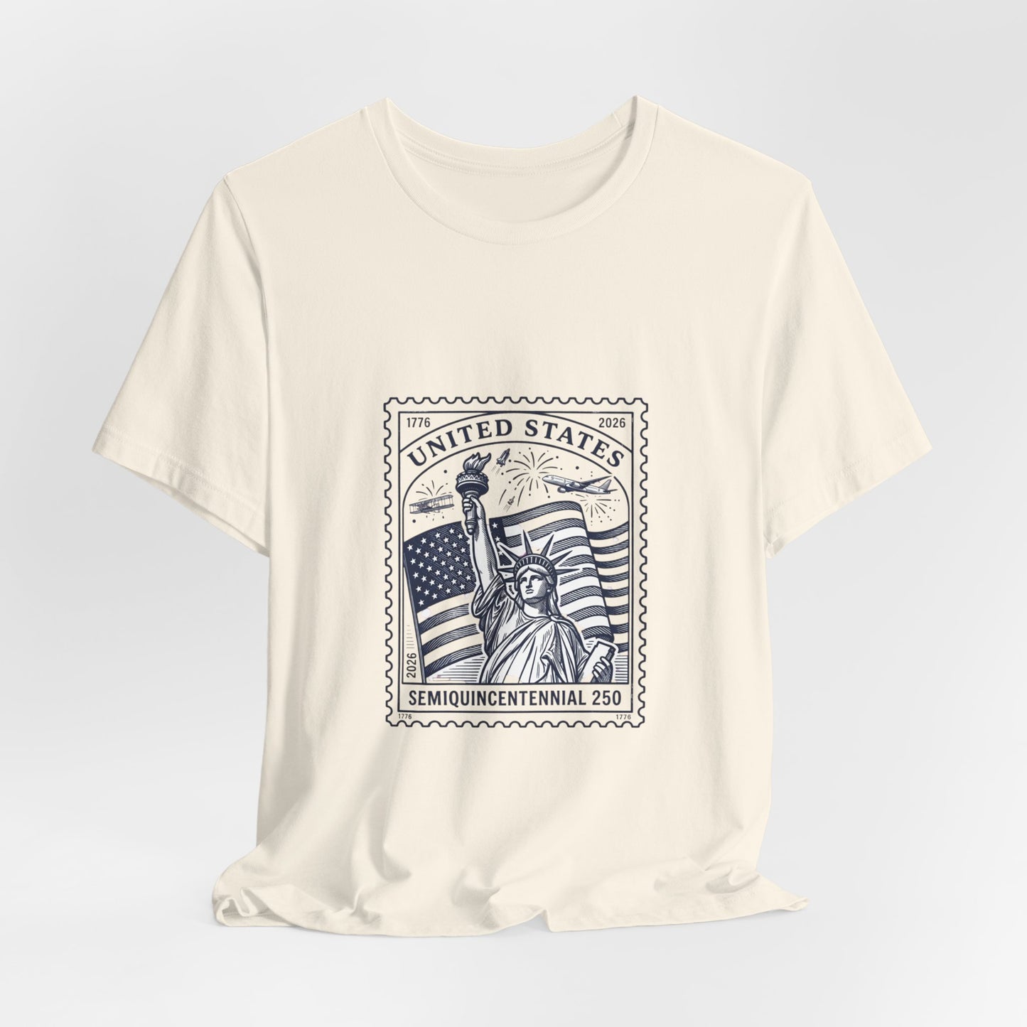 Liberty Stamp Graphic Tee | 4th of July Vintage Americana, Stars & Flag